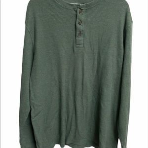 Authentic Knit Goods Green Thermal